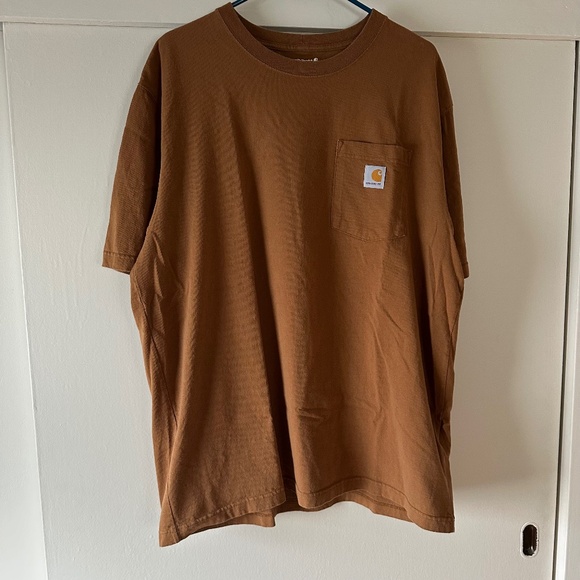Carhartt Brown Loose Fit Tee - Mens L - Picture 1 of 7